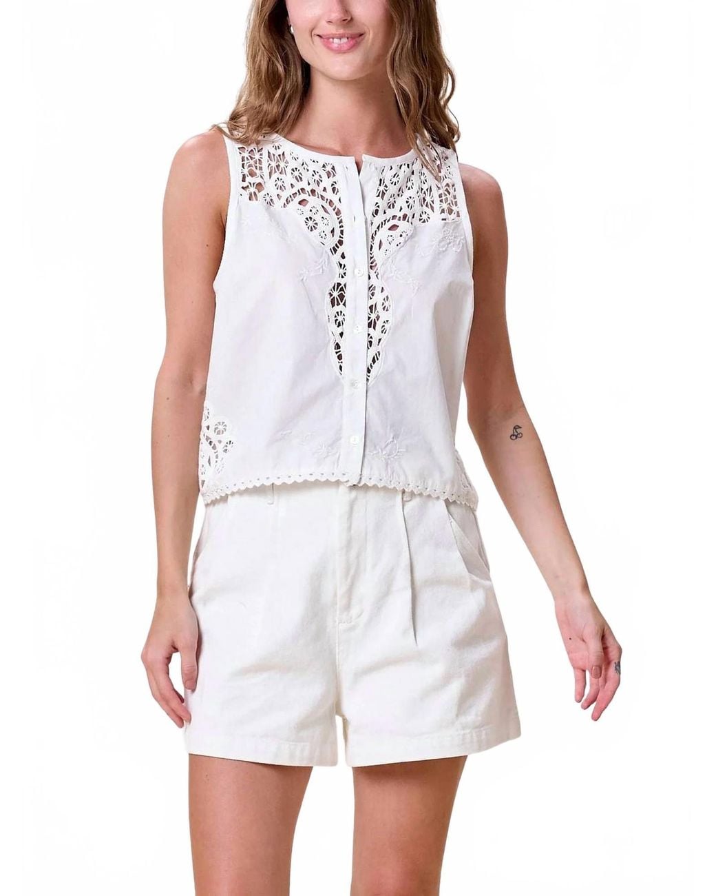 Cleobella White Eileen Top