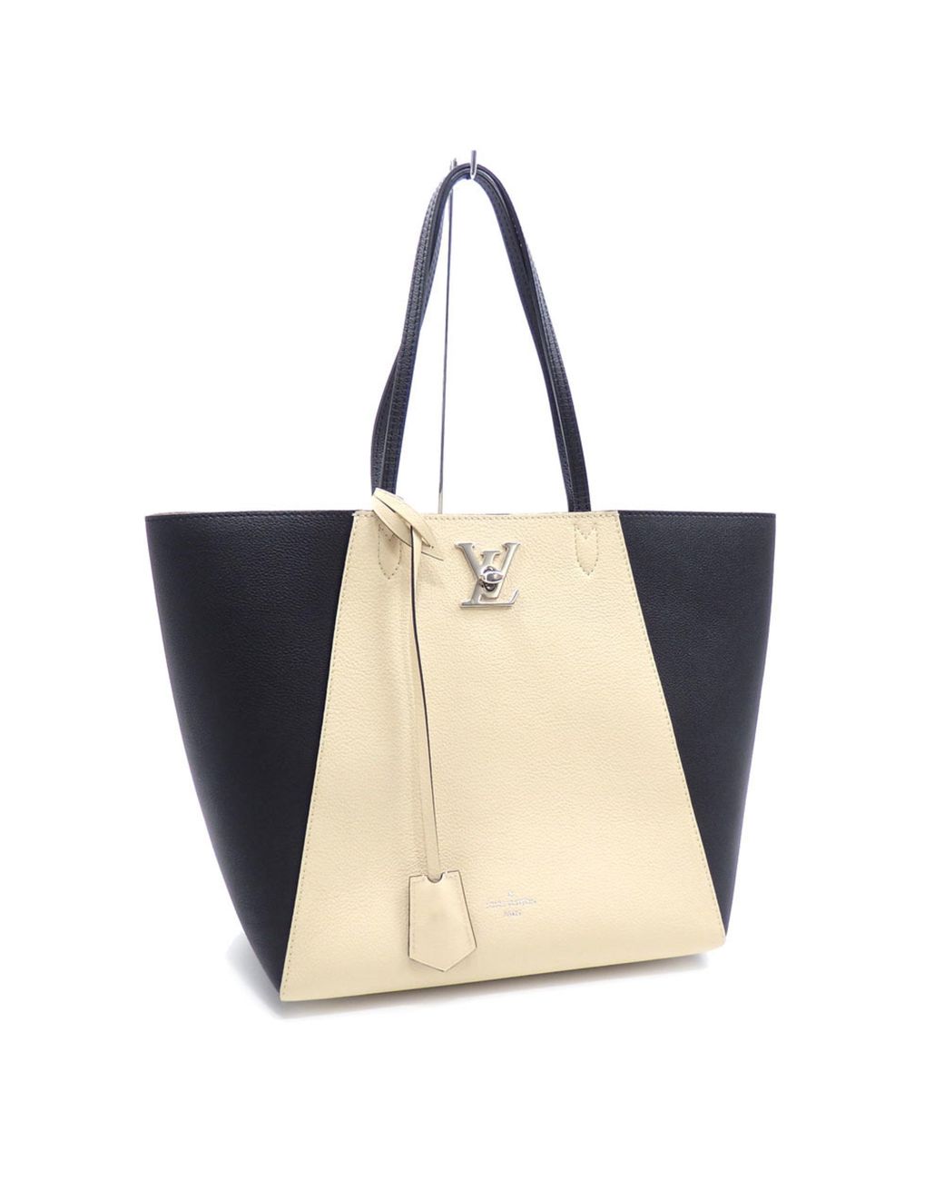 Louis Vuitton Lockme Leather Tote Bag (pre-owned) in Natural