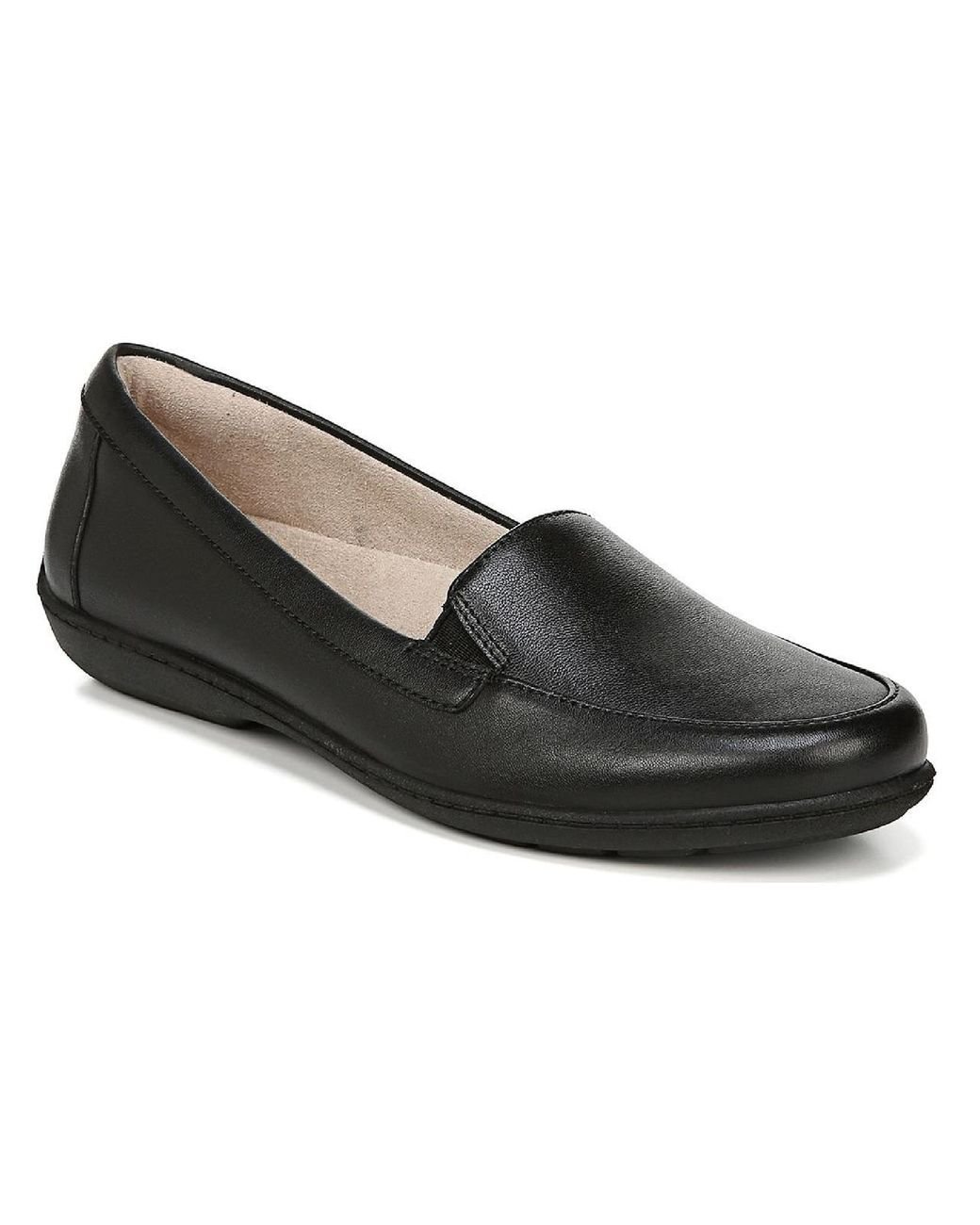 SOUL Naturalizer Kacy Leather Slip On Loafers in Black | Lyst