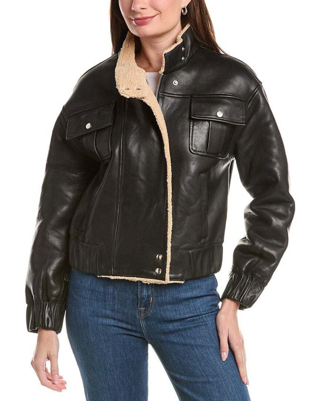 Walter Baker Black Julianne Leather Jacket