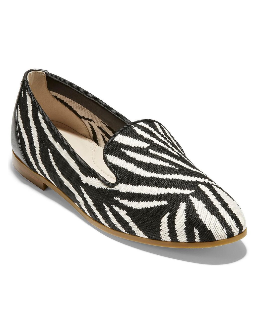 Cole Haan Modern Classic Knit Knit Animal Print Loafers in Metallic Lyst