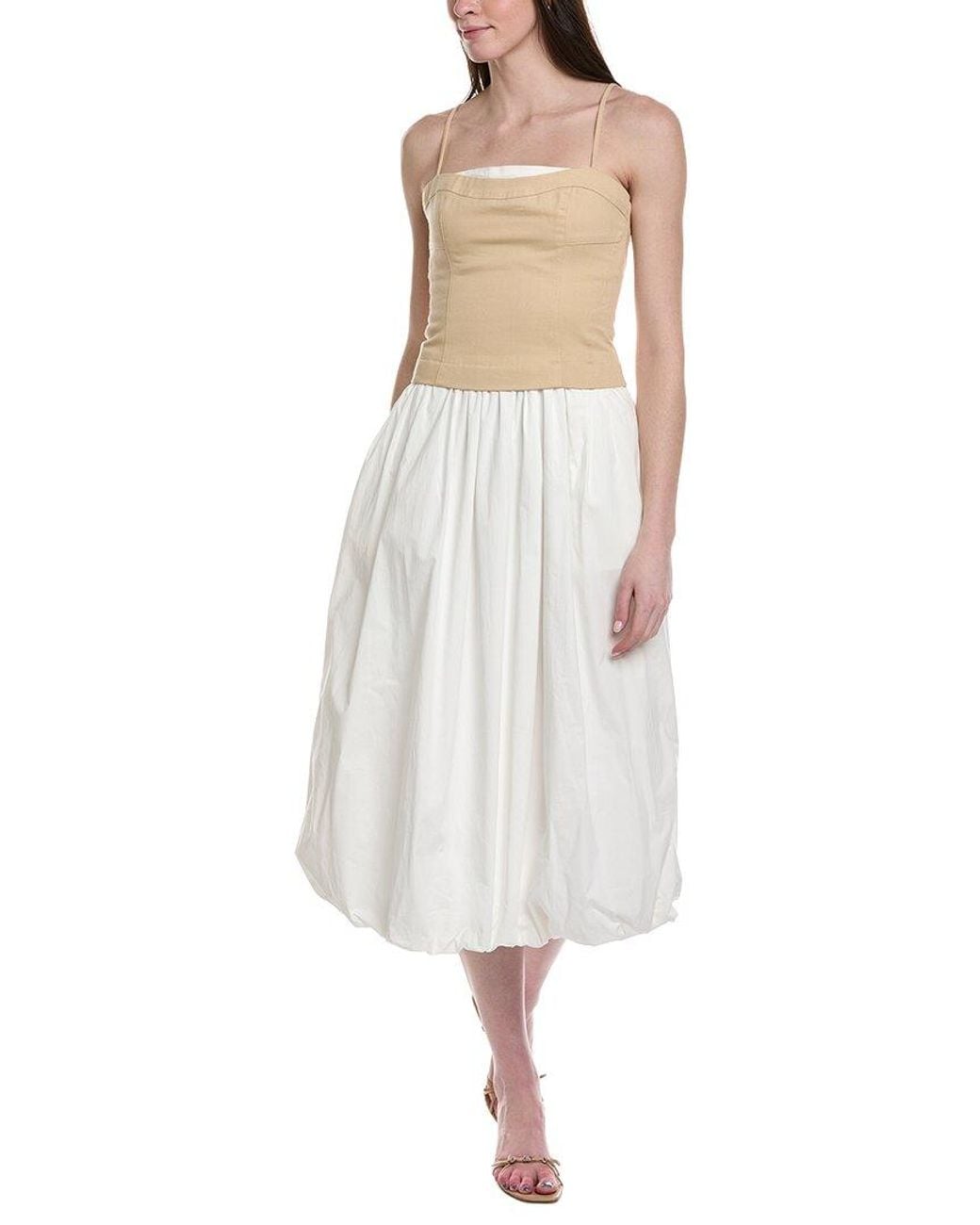 Line & Dot White Anitha Dress