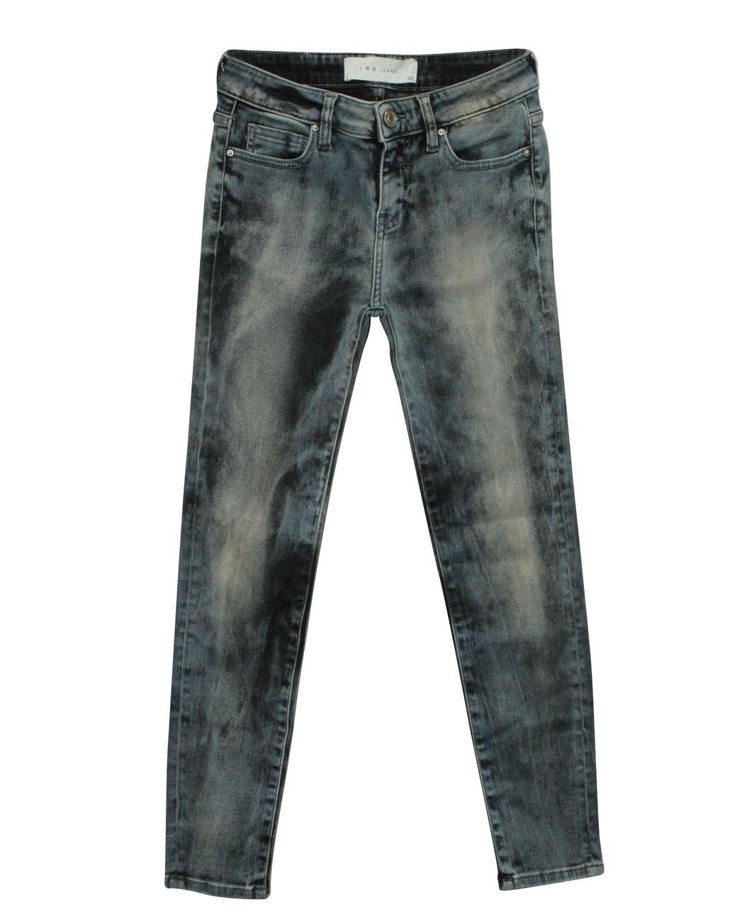 IRO Gray Acid-Washed Jeans