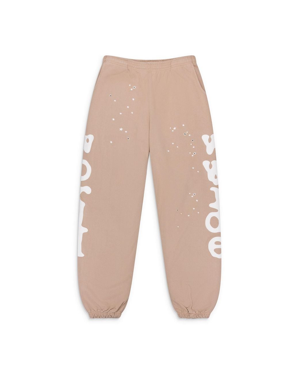 Sp5der Natural Sand Sand Beluga Sweatpants for men