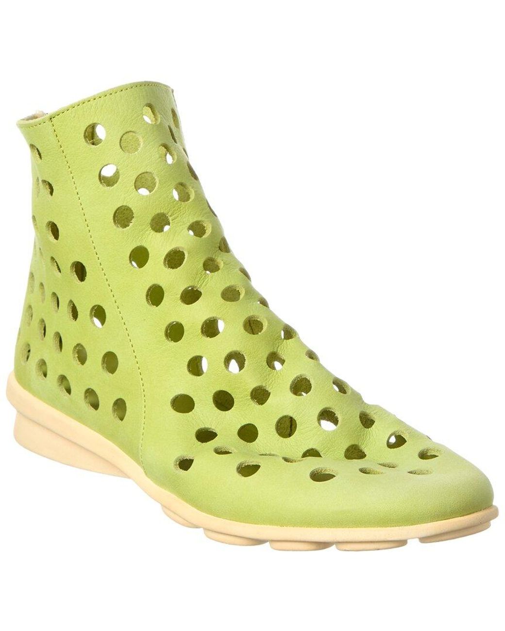 Arche Green Dato Leather Flat