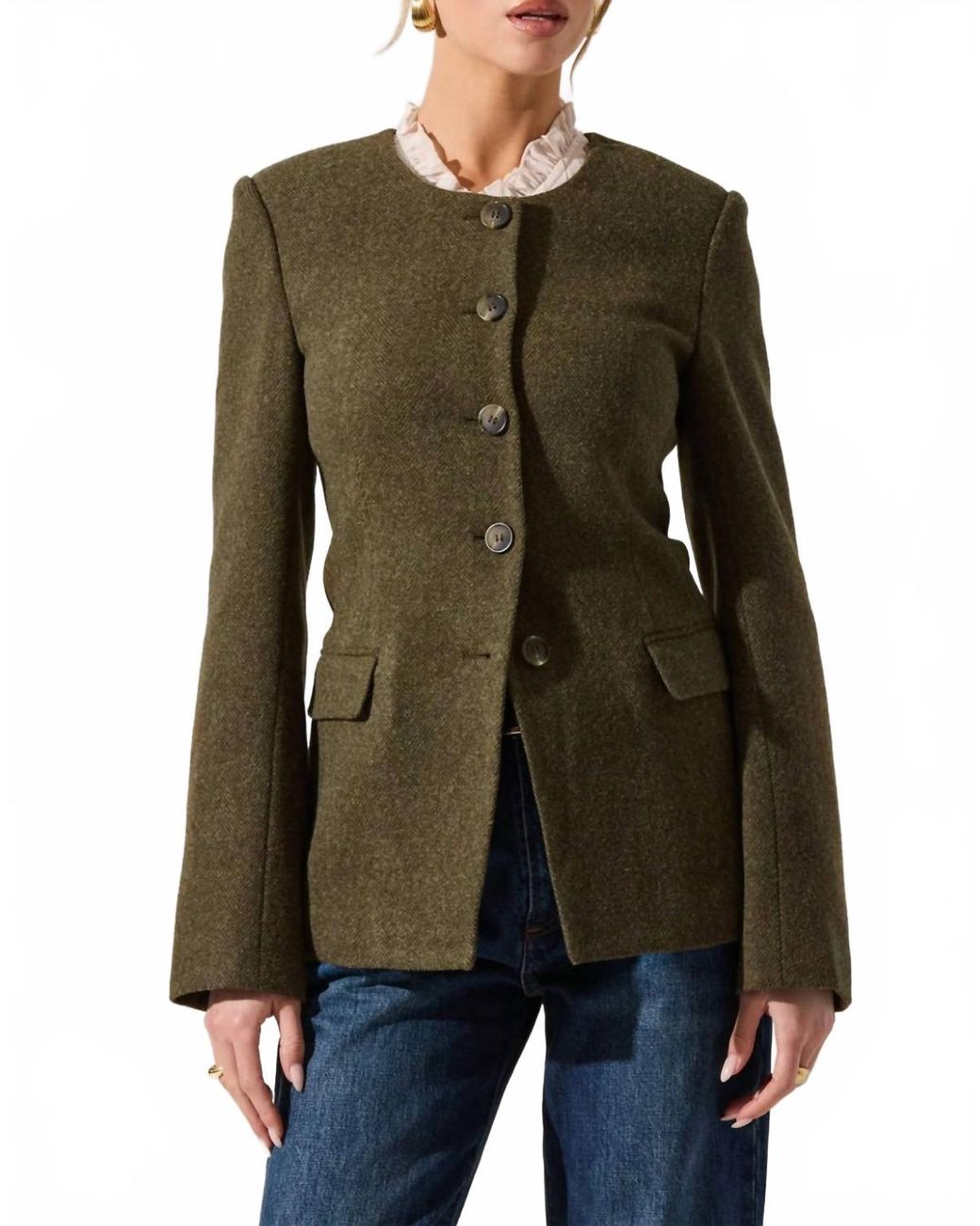 Astr Green Bellmere Jacket