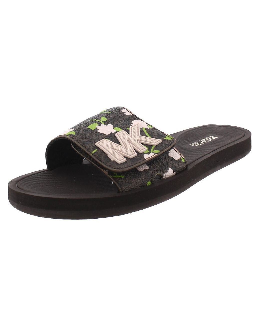MICHAEL Michael Kors Glitter Summer Slide Sandals in Black Lyst