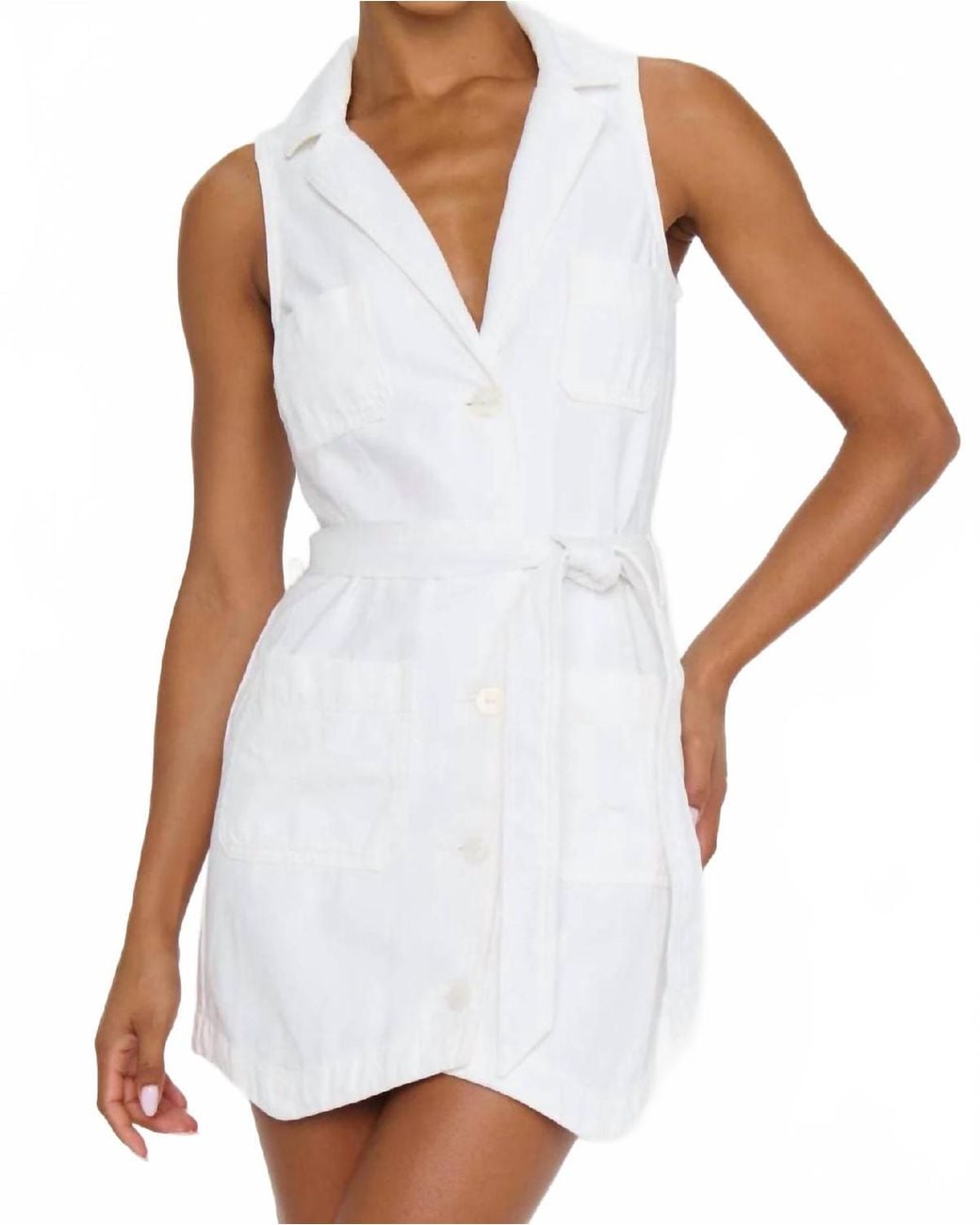 Show Me Your Mumu Fairfield Mini Dress in White | Lyst