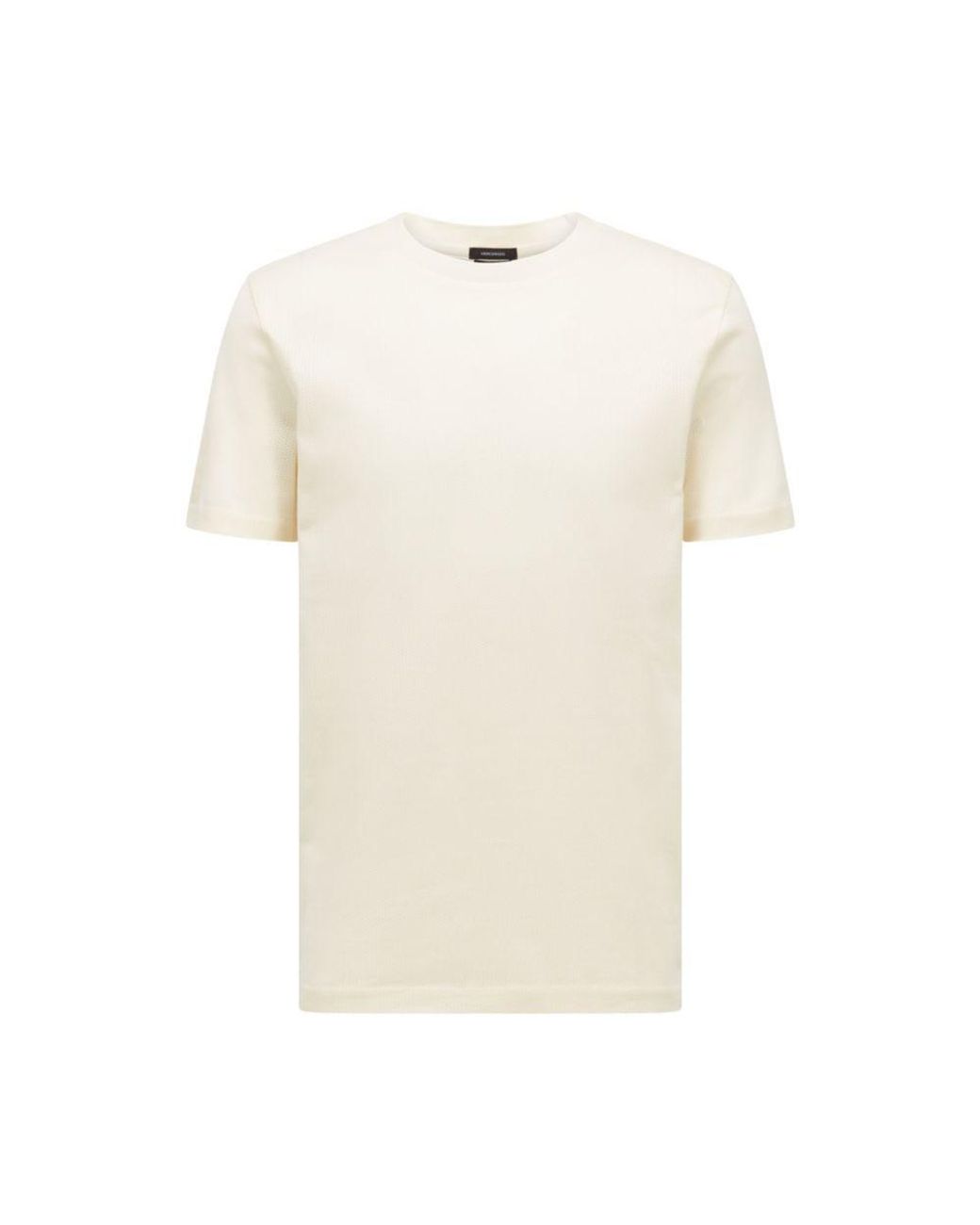BOSS by HUGO BOSS Hugo - Mercerised Cotton Short Sleeved T Shirt With ...