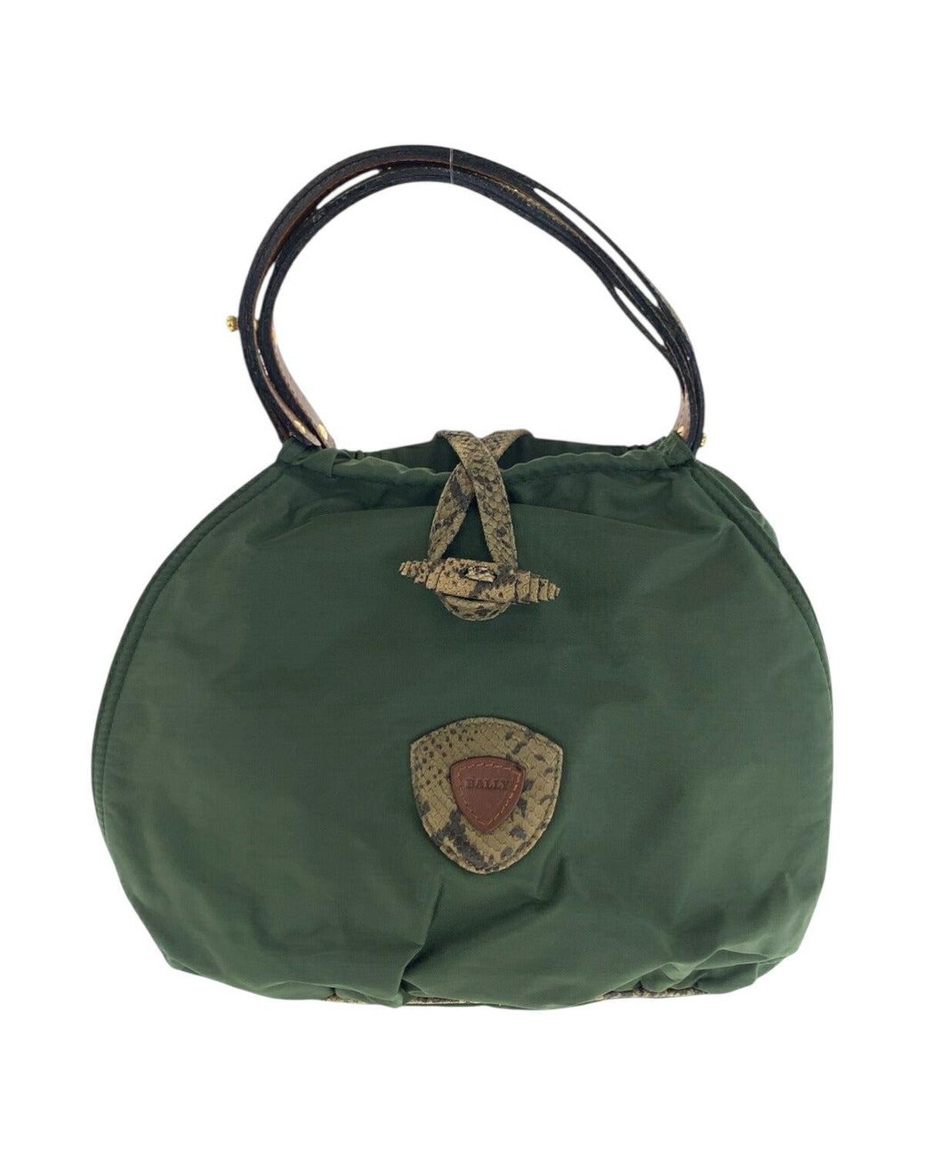Ball Python Purse Bally Nylon Python Handbag in Green | Lyst