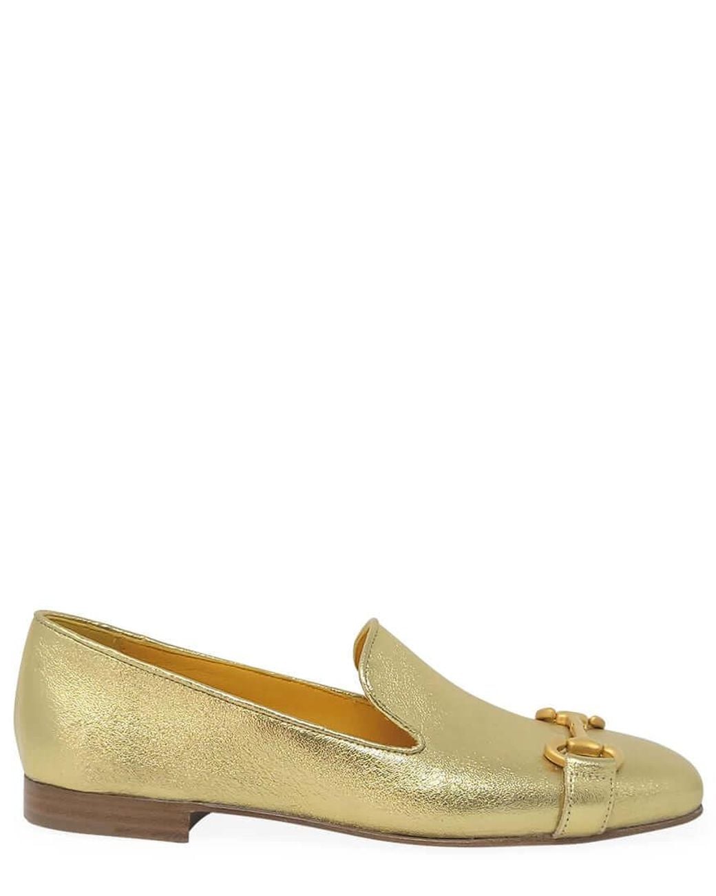 Madison Maison Metallic Leather Square Toe Loafer
