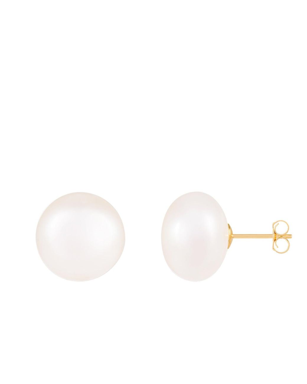 14mm Freshwater Pearl Stud Earrings 