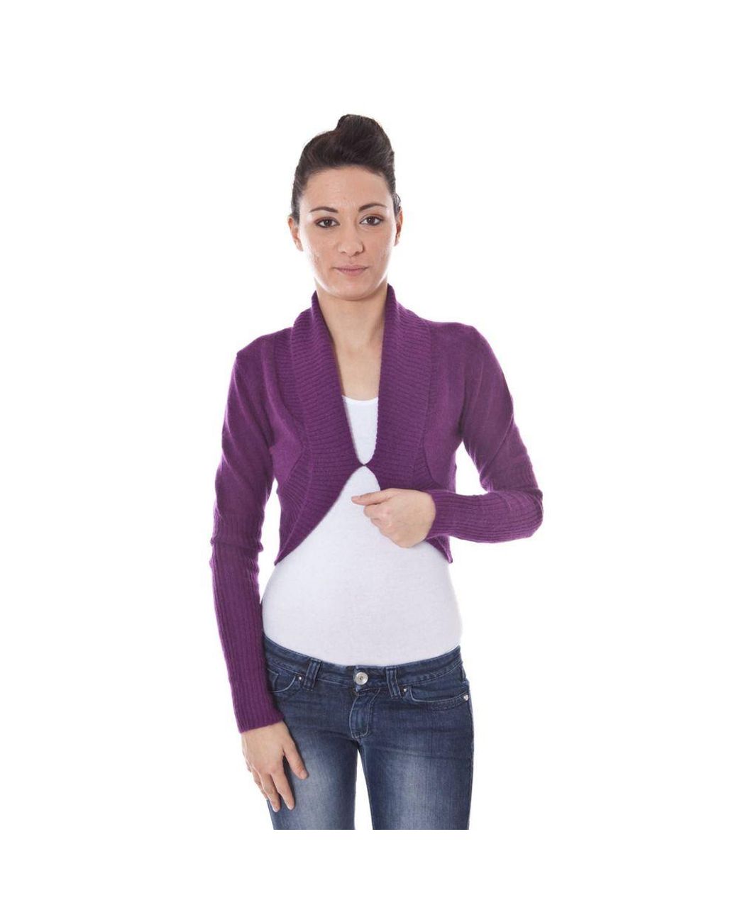 Datch Purple Polyamide Shrug