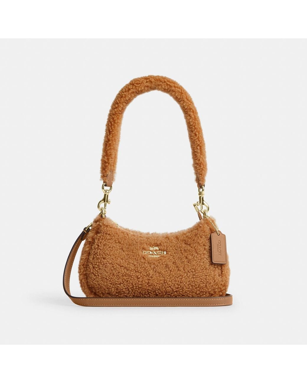 Mini Bagas COACH Teri Mini Crossbody Bag in Brown | Lyst