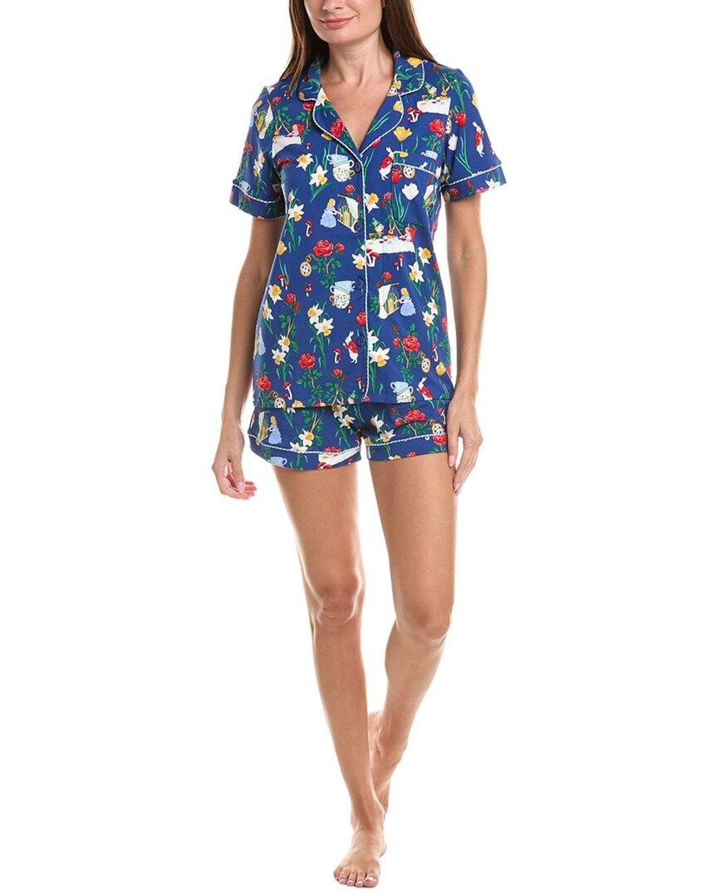 Bedhead Blue 2Pc Short Pajama Set