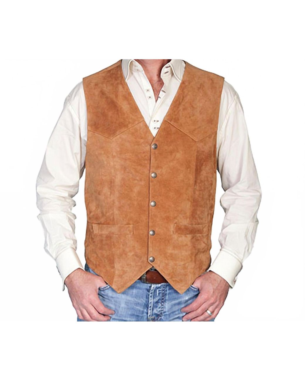 Scully Blue Vest for men