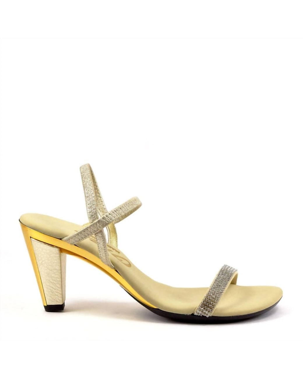 Onex Metallic Iced Heel Sandals