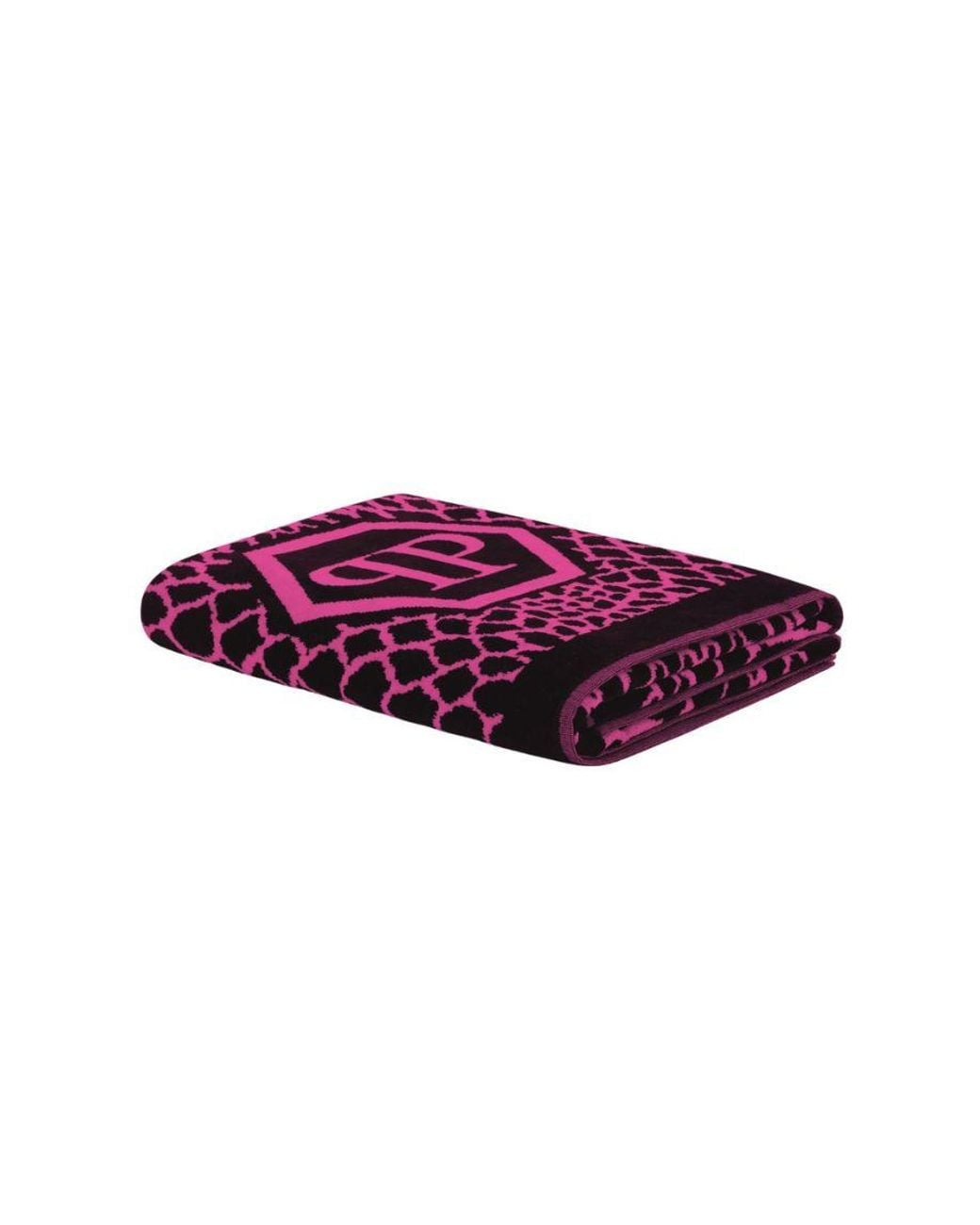 Philipp Plein Purple Beach Towel Python Beach 95X180 Cm for men