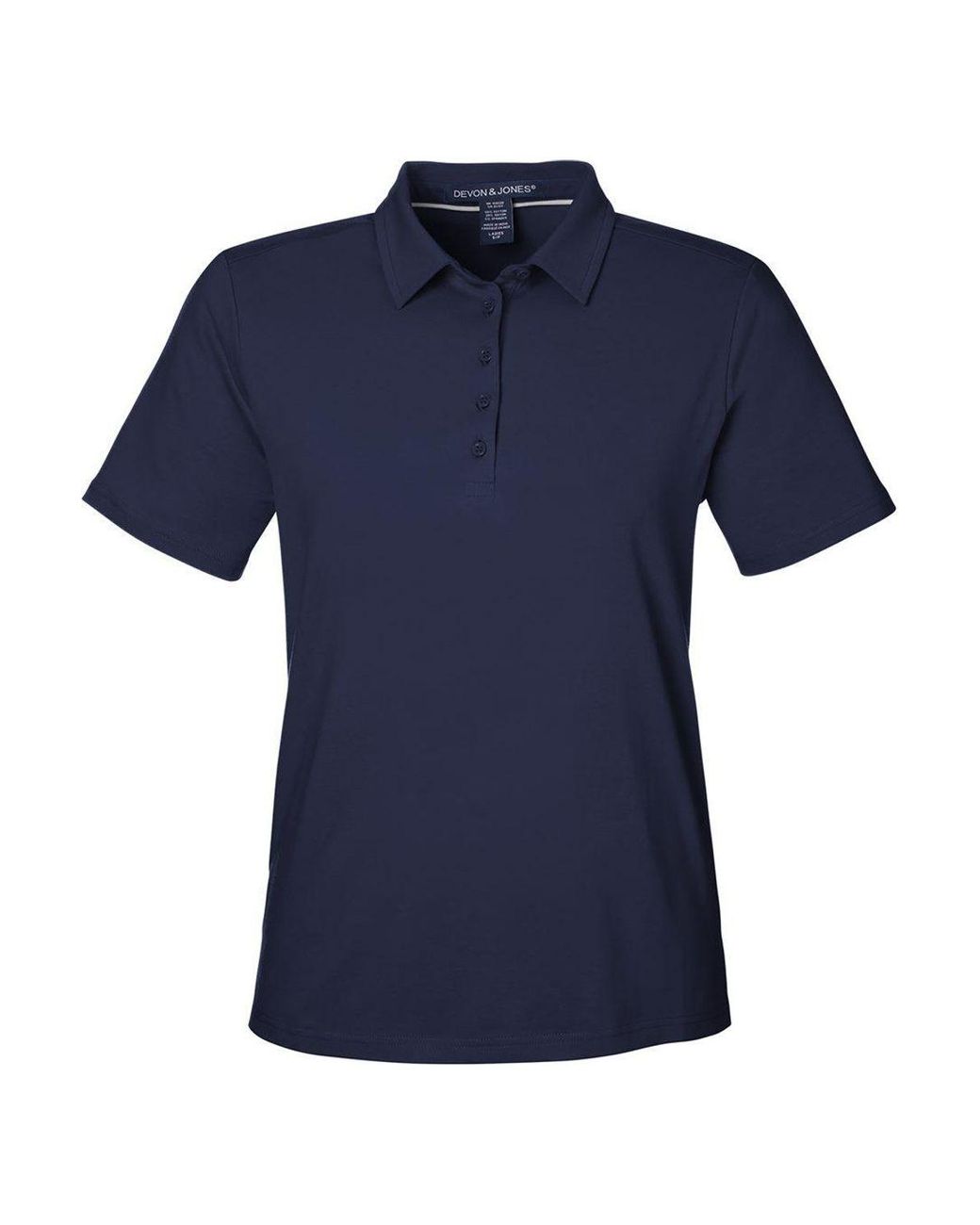 Devon & Jones Blue Raleigh Stretch Polo