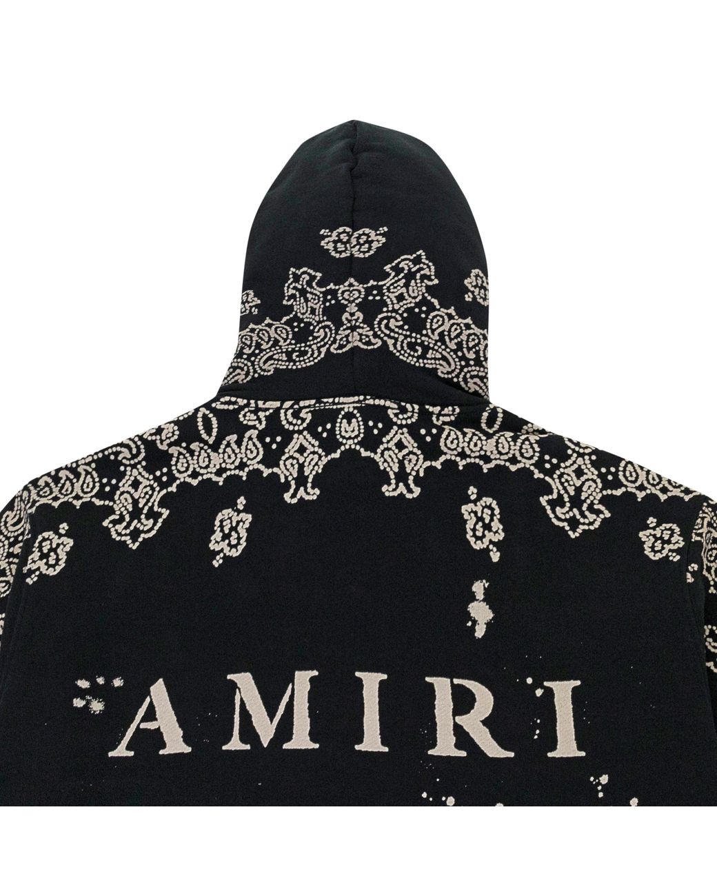 Amiri Bandana Bleach All Over Hoodie in Black for Men | Lyst