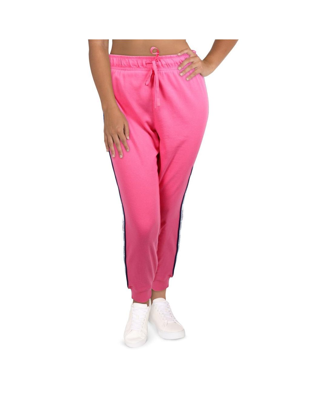 Tommy Hilfiger Plus Sweatpants Workout Jogger Pants in Pink | Lyst