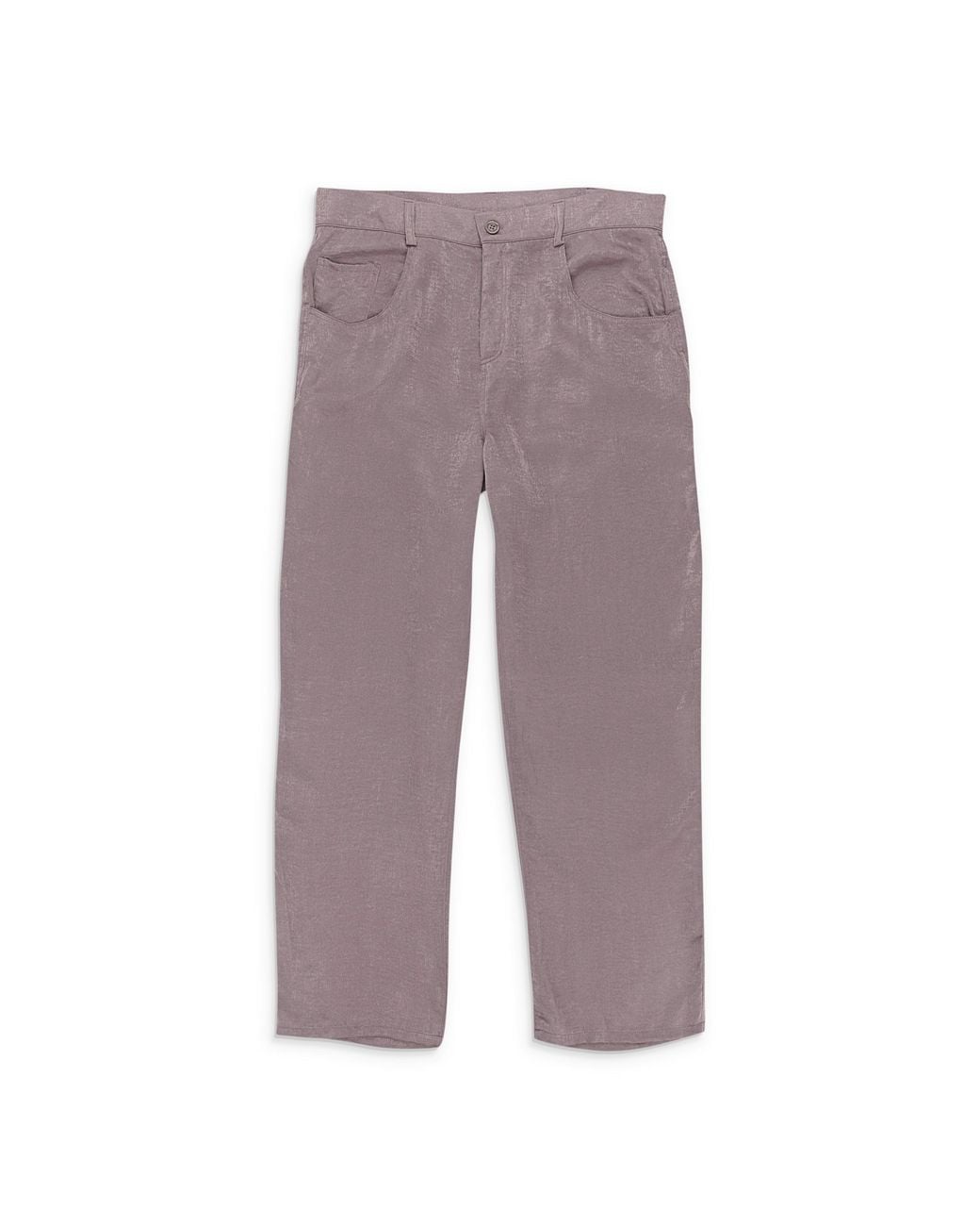 CALLIPYGIAN Purple Satin Straight Pants