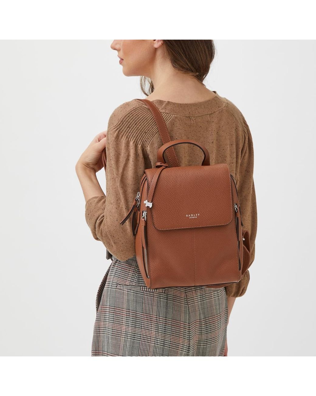 Radley Lorne Close - Medium Zip Top Backpack in Brown | Lyst