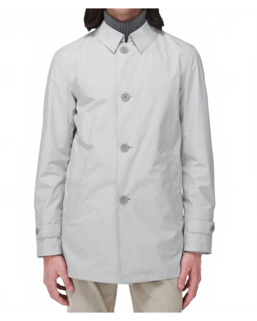 Herno Gray Laminar Waterproof Lightweight Jacket for men