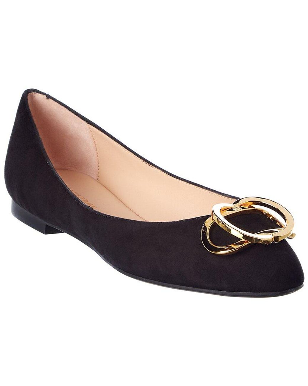 stuart weitzman adeliza suede flat