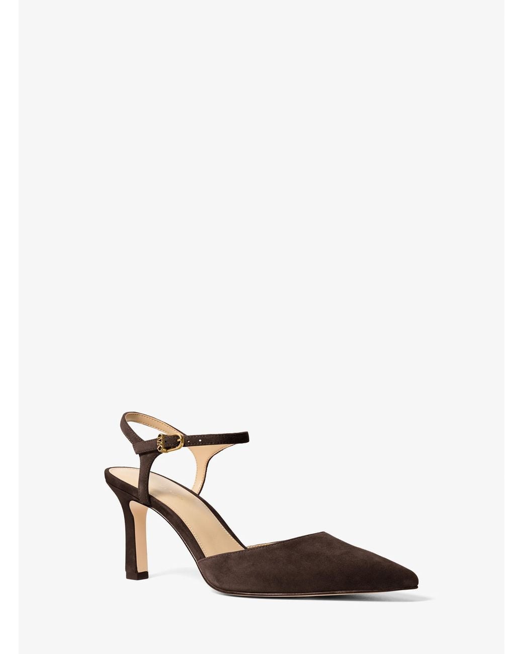 MICHAEL Michael Kors White Mk Amara Suede Slingback Pump