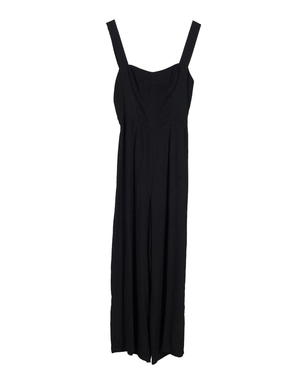 Reformation Black Square Neckline Jumpsuit