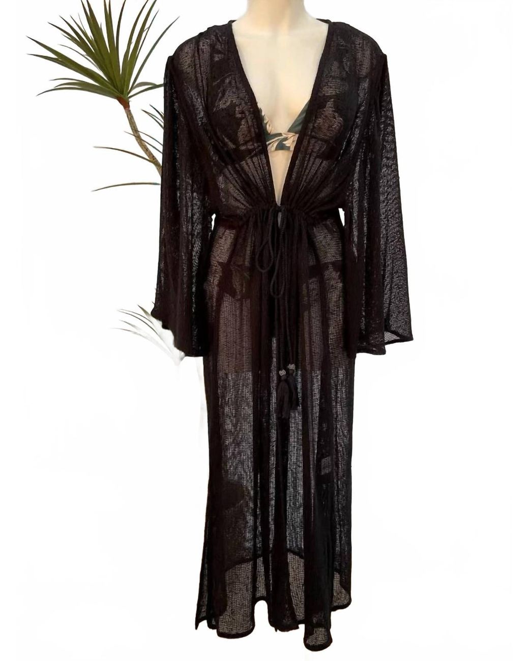 Cienna Black Athena Beach Cover Up