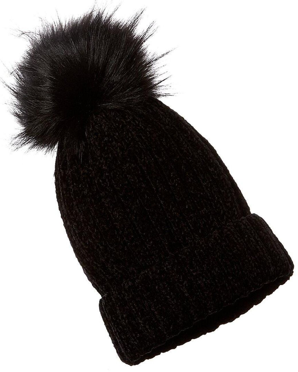 La Fiorentina Black Basic Knit Beanie