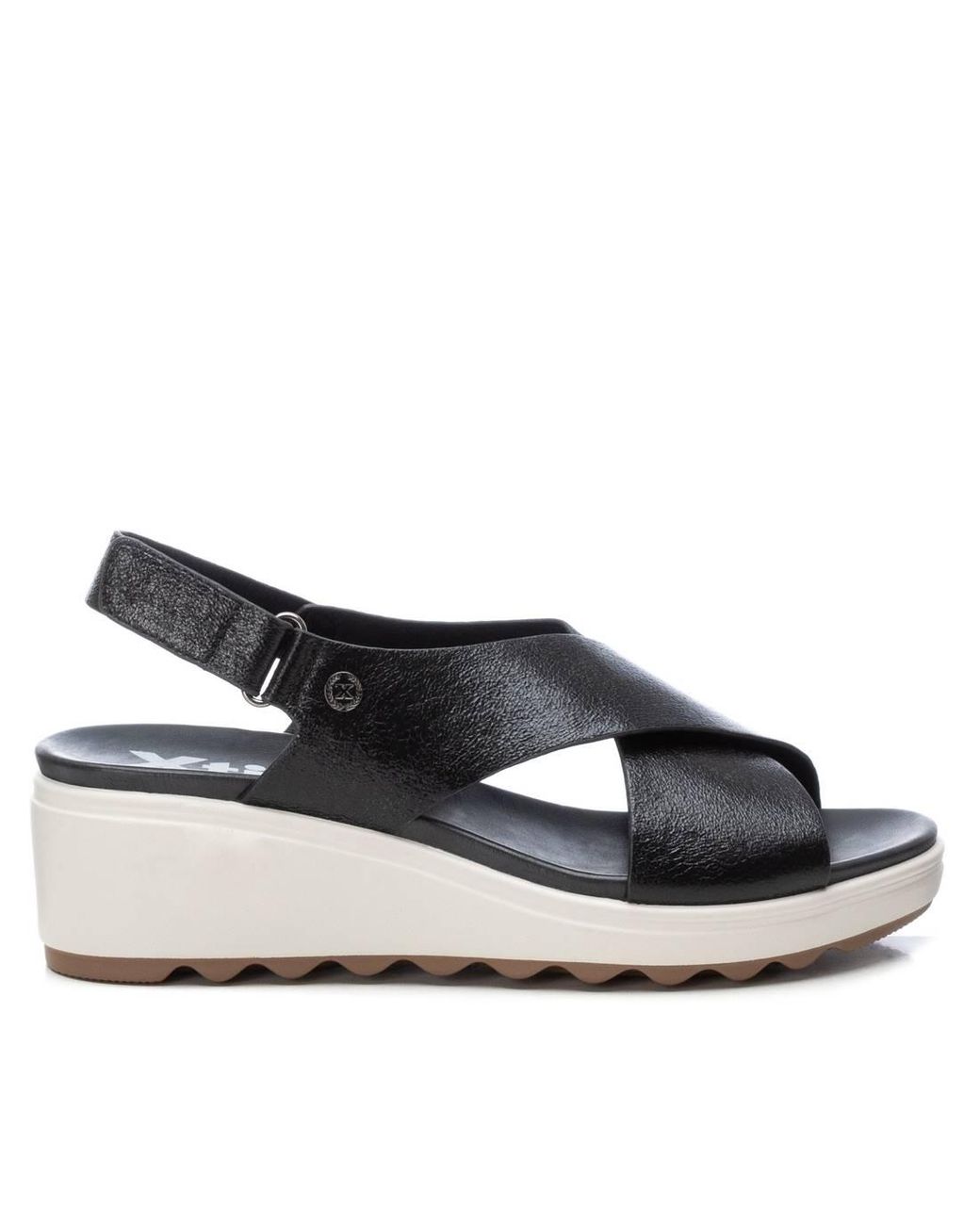 Xti Blue Wedge Sandals By
