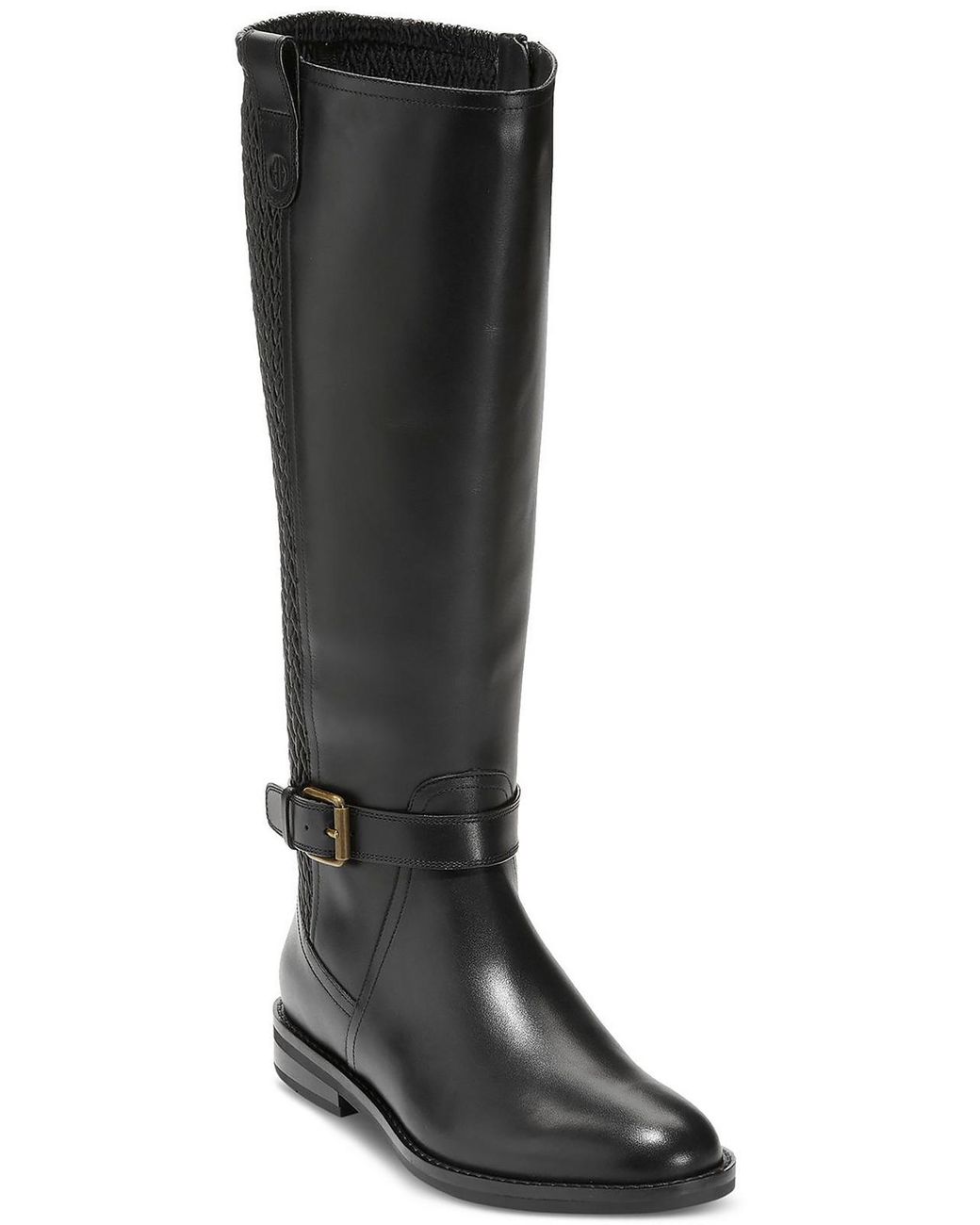 Cole Haan Cape Stretch Boot Tall Zipper Kneehigh Boots in Black Lyst