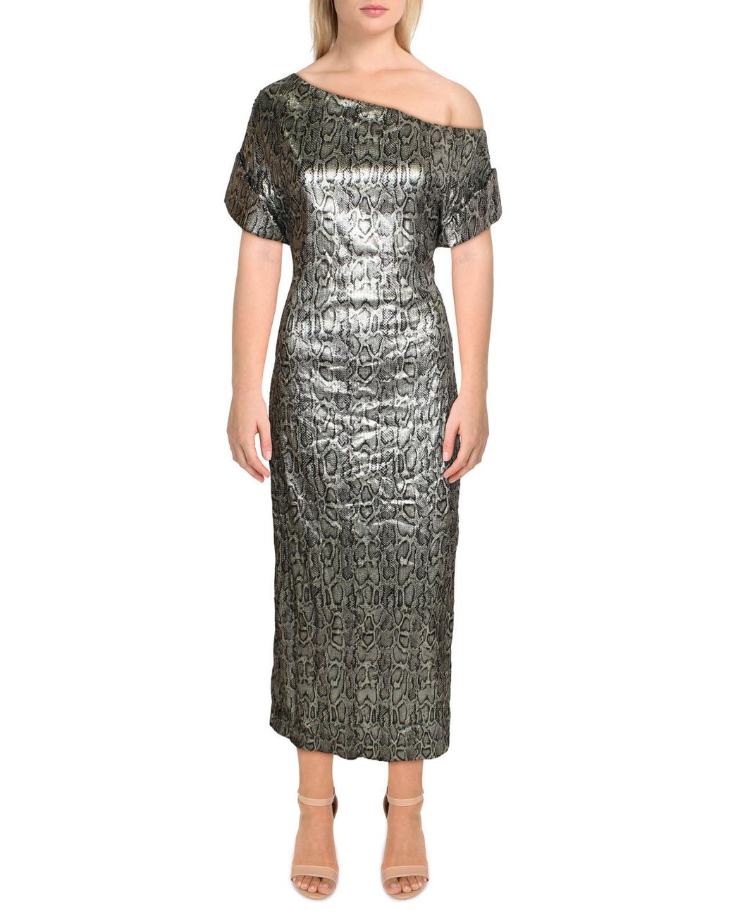 Christopher Kane Sequined Midi Cocktail And Party Dress in Green | Lyst