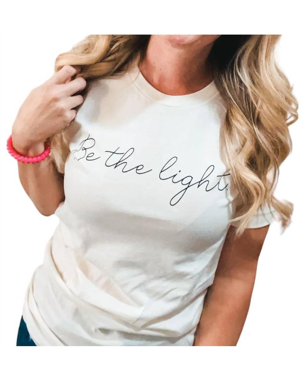 Blume + Co. White Be The Light Tee