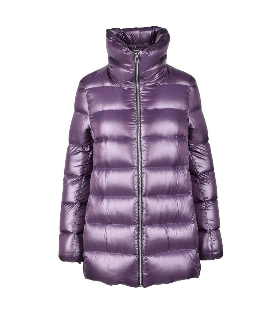 ANNIE PARIS Purple Zip Down Jacket