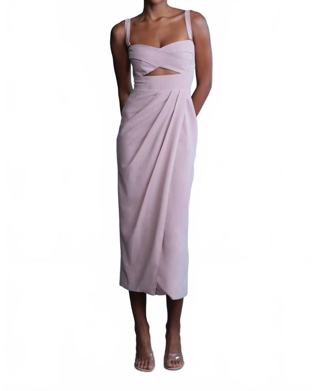 Sabina Musayev Ciara Midi Dress in Purple | Lyst