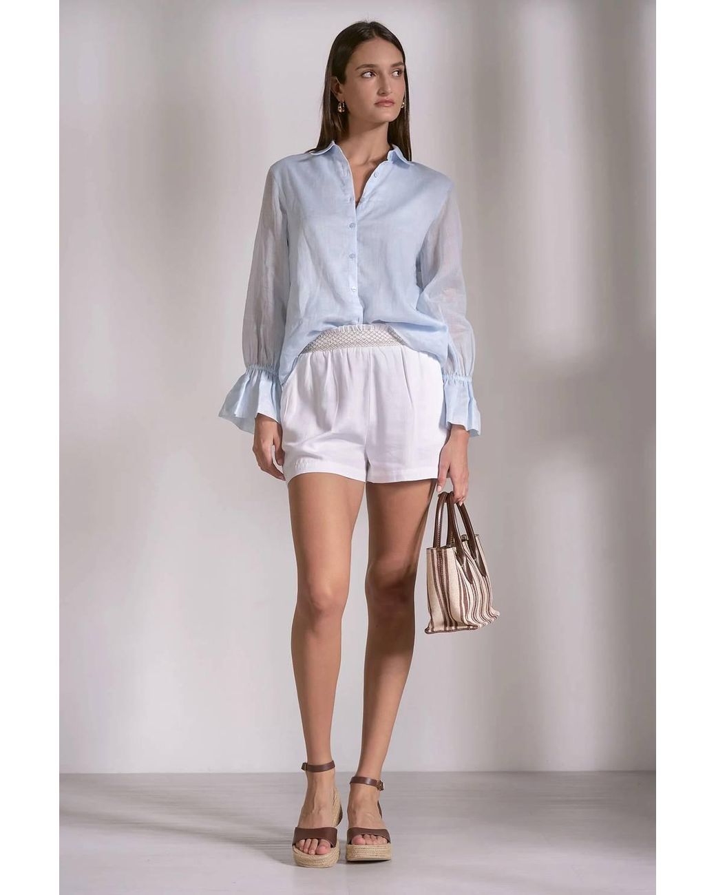 Elan Blue Button Down Shirt