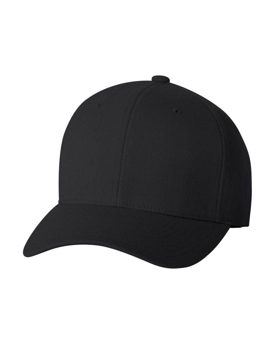 Flexfit Black Wool-Blend Cap for men