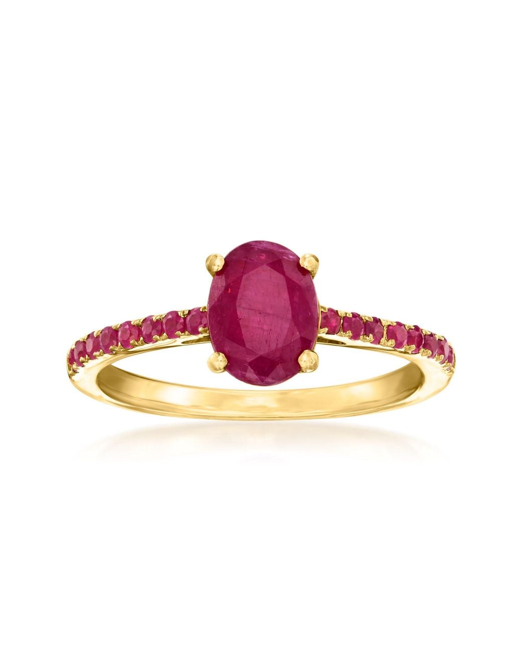 Ross-Simons Pink Ruby Birthstone Ring