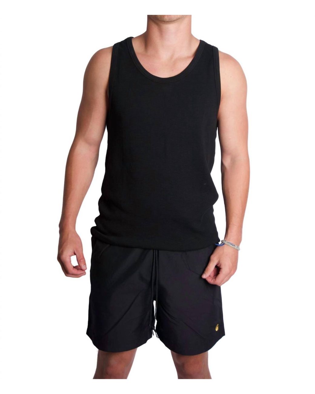 KNICKERBOCKER Black Box Knit Tank Top for men
