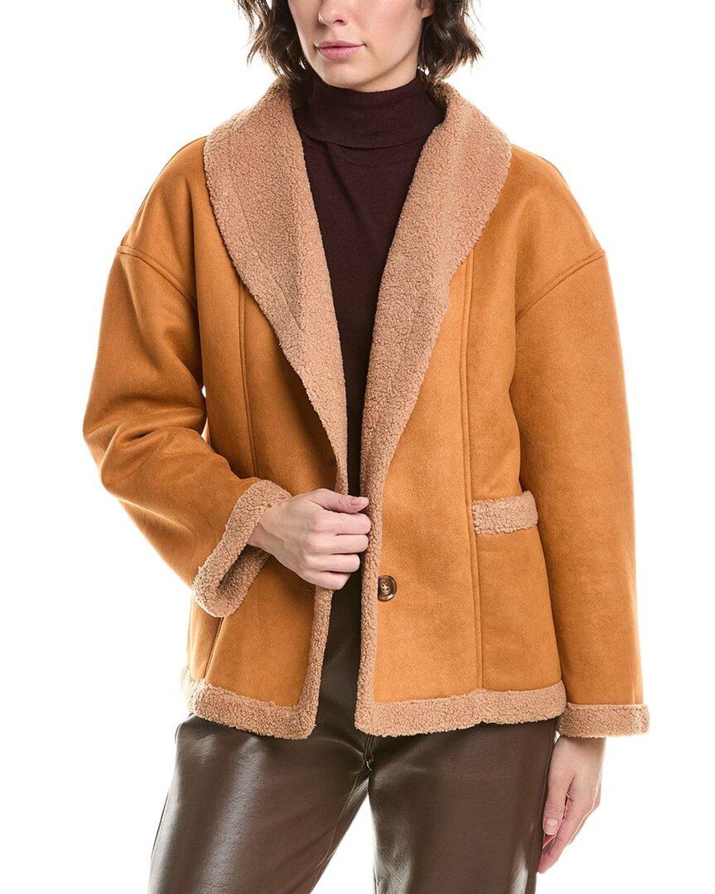 Pascale La Mode Brown Fleece Jacket