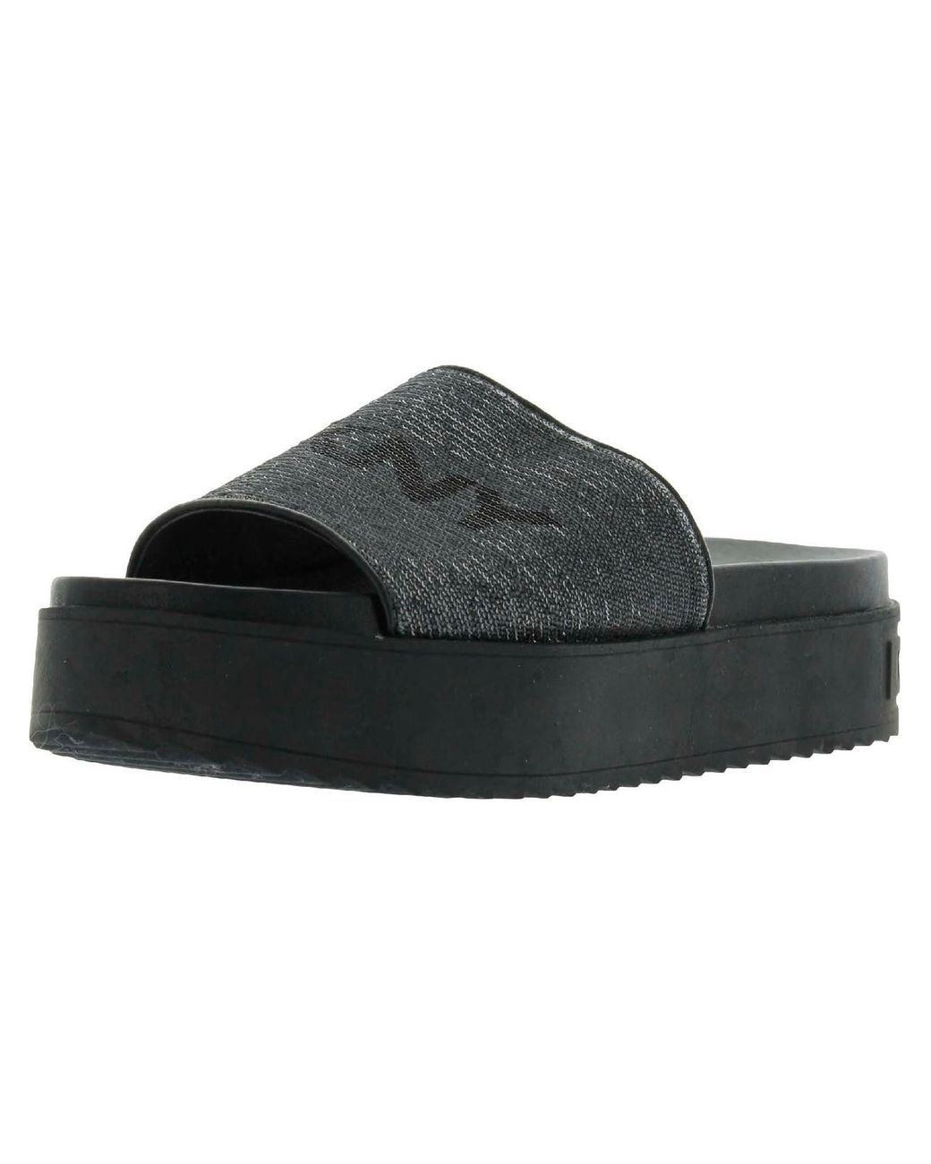 dkny black slides