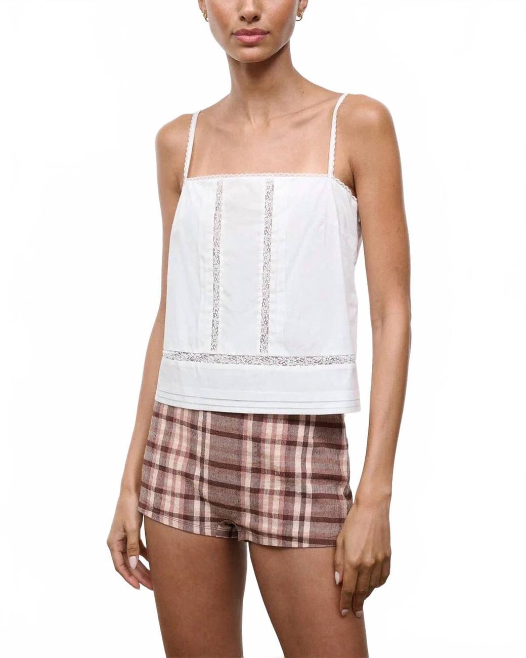 Staud White Corinna Top