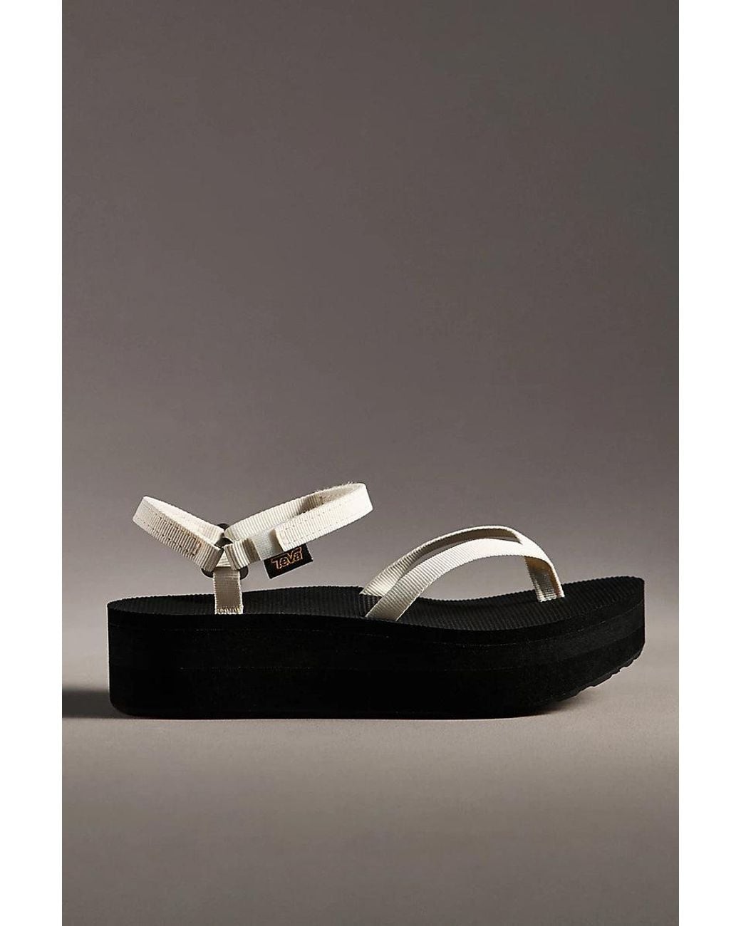 Teva Gray Flatform Slim Sandals