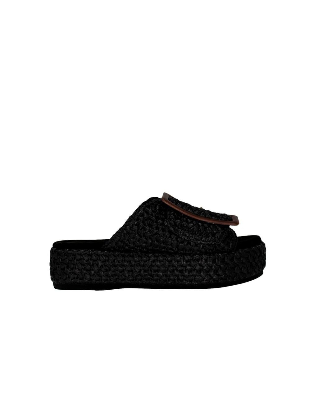 Kelsi Dagger Brooklyn Black Dover Platform Sandal Doveror
