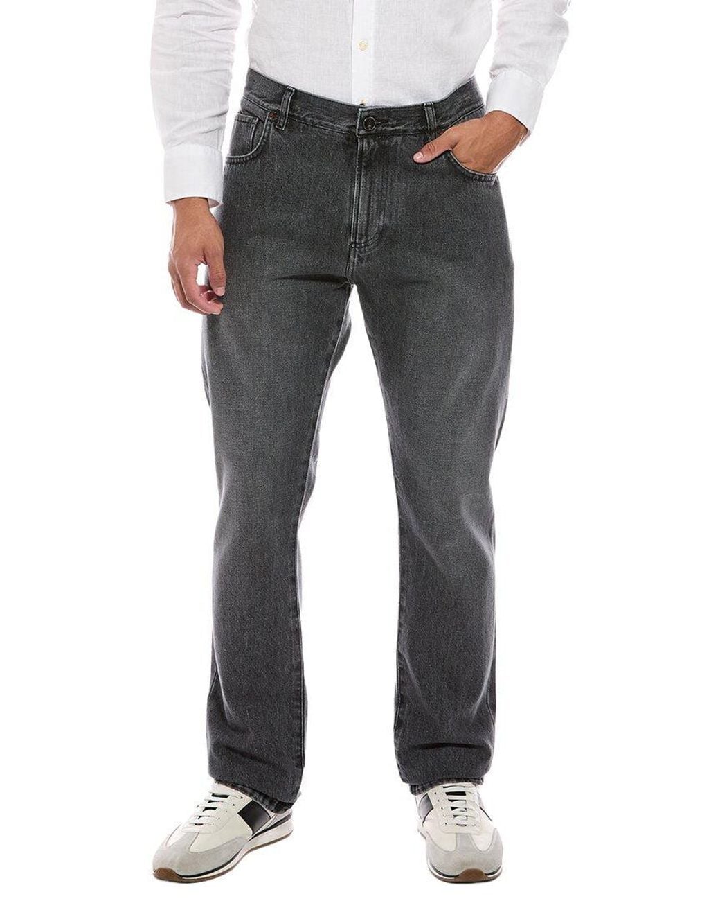Isaia Gray Jean for men