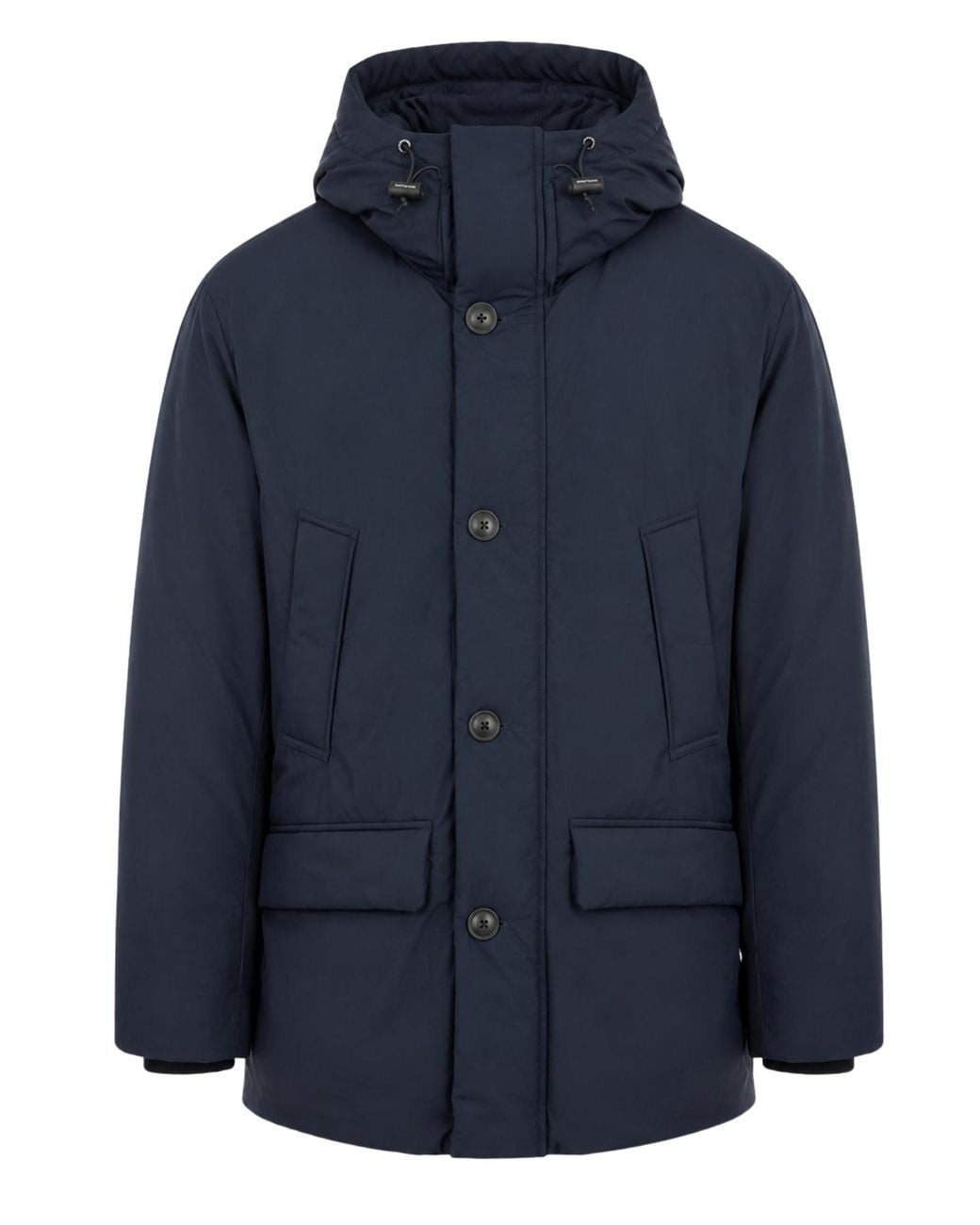 Woolrich Blue Melton Cloud Technical Waterproof Parka for men
